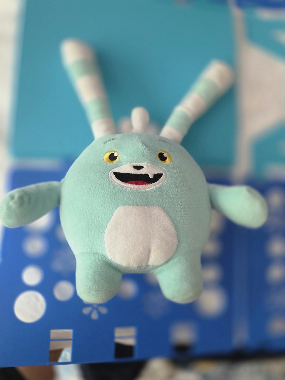 Plush Bunny Monster Soft Toy - Mint Green
